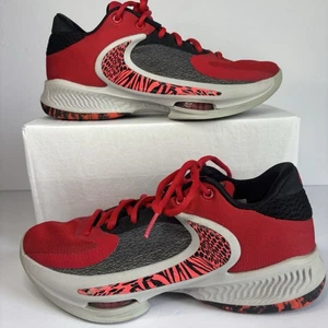 Nike Zoom Freak 4 Mens Size 6.5y University Red Basketball Sneakers DJ6149-600 - Picture 1 of 14