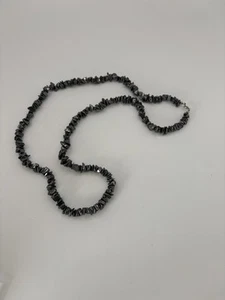 32" HÄMATIT EDELSTEIN NATÜRLICHE HALSKETTE HANDWERKLICH HERGESTELLT SCHMUCK - Bild 1 von 4