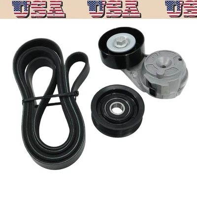 Kit de poleas tensores de correa serpentina 3x para Ford Crown Victoria Lincoln Mercury Foto 1 de 4