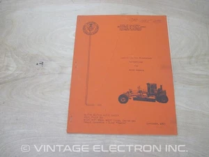AUSTIN WESTERN PACER 300 Grader - CA DPW Lubrication & Maintenance Instructions - Picture 1 of 5