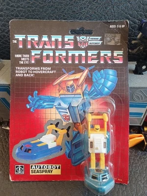 Transformers Original G1 1985 Minibot Seaspray MOSC Sealed - Image 1 of 4