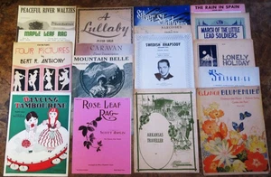 Lot 10: 17 Pcs INSTRUMENTAL MUSIC Rags Novelty Schottische March Intermezzo etc. - Picture 1 of 8