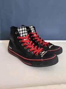 Rare - 2012 Houndstooth Black and Red Chuck Taylor Converse High Tops - Bild 1 von 10