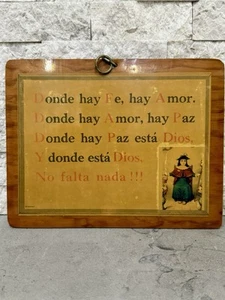 Vintage Spanish Santo Nino De Atocha Plaque - Picture 1 of 10