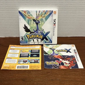 CASE & MANUAL ONLY - Pokemon X Nintendo 3DS 2013 Case & Manual ONLY - NO GAME - Picture 1 of 9
