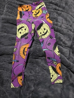Lularoe Leggings SMALL KIDS. Used Good Condition Halloween Pumpkins - Image 1 of 3