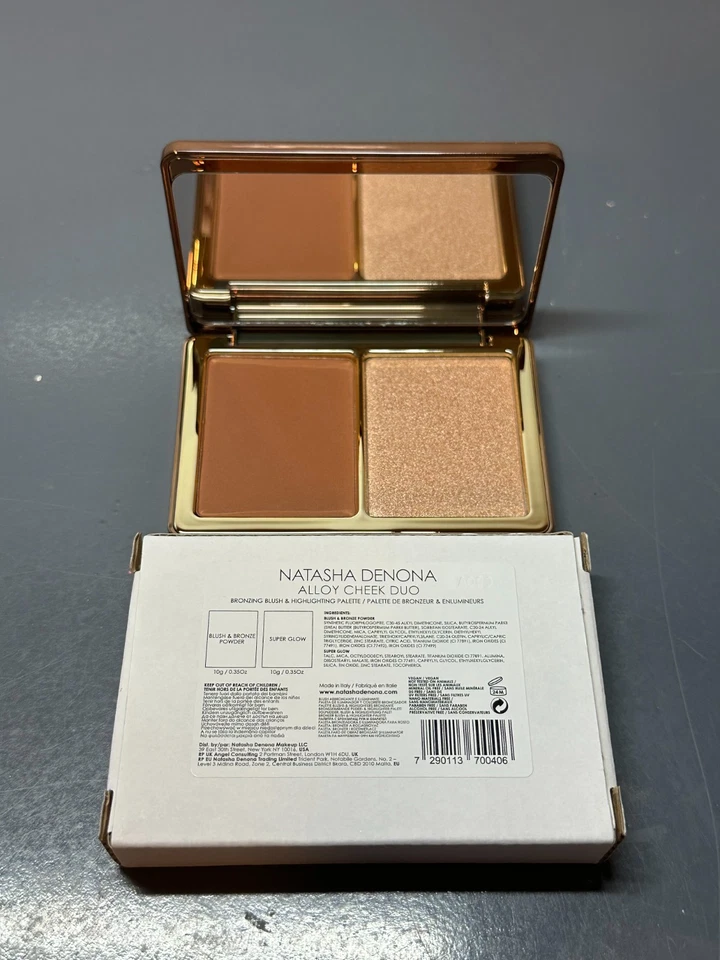 Natasha Denona Alloy Cheek Duo Super Glow / Blush & Bronze Powder NIB - Image 1 of 1