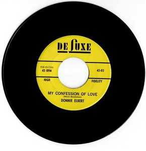 DONNIE ELBERT tell me so / my confession of love U.S. DE LUXE 45rpm_1950's R&B - Picture 1 of 2