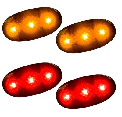 Luces de guardabarros dobles LED ahumadas Recon 264136BK para Ford Superduty 2011-2018 Foto 1 de 3