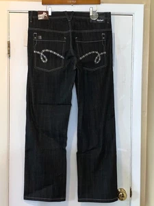 VINTAGE 5IVE JUNGLE & CO. MENS NEW BLACK JEANS SIZE 38X34 - Picture 1 of 11