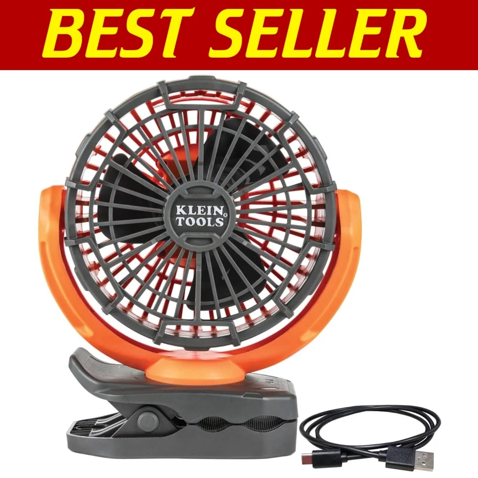 Versatile 7-Inch Portable Fan with USB-C Charging and Multiple Mounting Options - Image 1 of 4