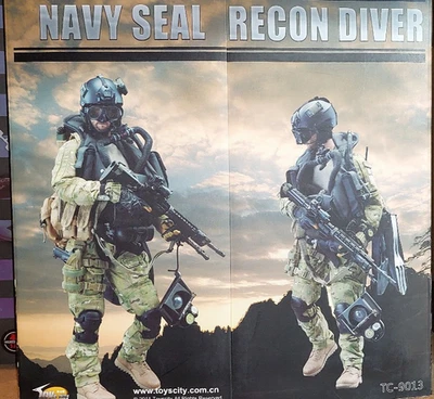 1/6 Toys City US Navy SEAL Recon Diver TC-9013 SIN USAR, EN CAJA EE. UU. Foto 1 de 4