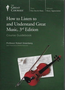 Great Courses How to Listen to and Understand Great Music 2 DVDs & Guidebook New - Picture 1 of 3