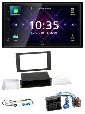 JVC DAB 2DIN MP3 Bluetooth USB Autoradio für Seat Ibiza 2015-2017 schwarz - Bild 1 von 4