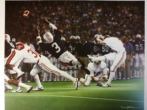 Daniel Moore "The Kick" Alabama Football Lithograph Print - Picture 1 of 1
