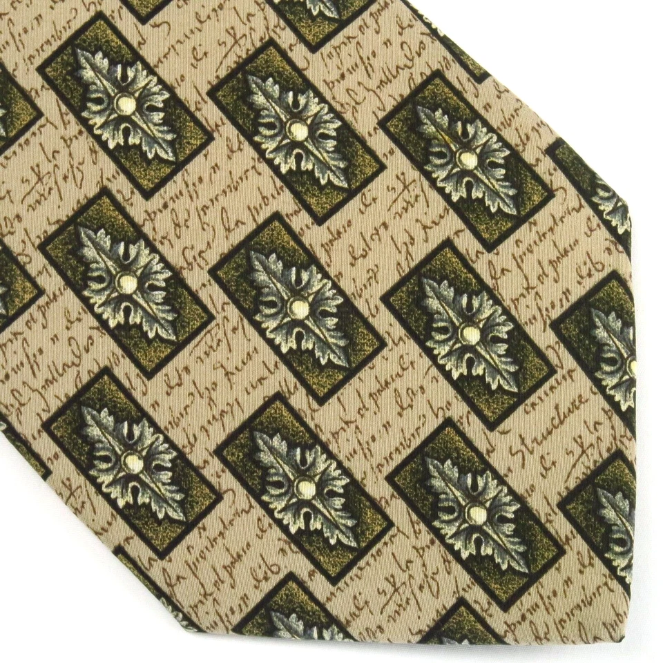 Декоративный медальон винтажная структура сценарий фуляр зеленый желтовато-коричневый 56 x 4 дюйма классический - Изображение 1 из 4