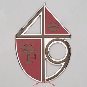 San Francisco 49ers Die Cut Color Auto Emblem - Throwback Logo - Picture 1 of 3