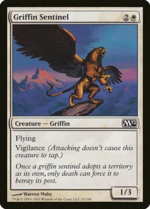 1x FOIL Griffin Sentinel M12 #021 Magic 2012 MTG English NM/Unplay C card - Picture 1 of 1