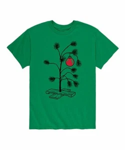Instant Message Men's Green Sad Christmas Tree Tee Men's Size Small - Picture 1 of 1
