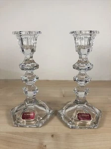 Crystal Candlestick Gorham Savoy 6 1/2" C366 West Germany Textron - Picture 1 of 8