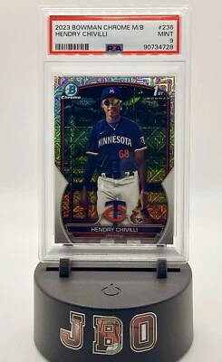 2023 Bowman Chrome Hendry Chivilli 1st Bowman Rookie Mojo Refractor RC (PSA 9) - Image 1 of 2