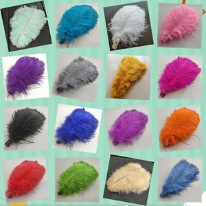 Wholesale 10-100pcs 6-24inch/15-60cm Natural Ostrich Feathers Wedding Decoration - Picture 1 of 36