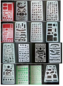 Stencil Banner Symbols Bullet Weekend Weather Scrapbooking Journal Planner Craft - Picture 1 of 150