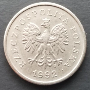 Polonia 1992 ~ Moneda de 1 Zloty ~ Y# 282 - Imagen 1 de 2