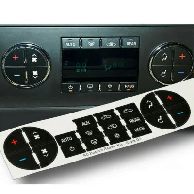 For Chevrolet Silverado A/C 2007-2014 Dash Button Repair Sticker Car Accessories - Image 1 of 4