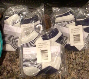 18 Carters Boys Ankle socks - 3 Factory-sealed packs Of 6! Size 4-7 - Picture 1 of 6