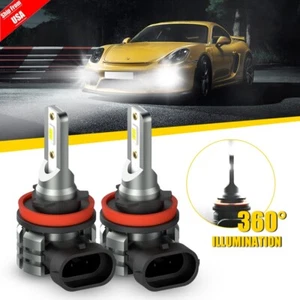 AUXITO H11 H8 H9 LED Bulbs 6000K White Super Bright Fog Light DRL High Power L3 - Picture 1 of 12