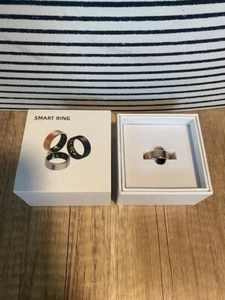 Smart Ring Health Tracker Heart Rate & Fitness Size 8 GOLD with Charger - Picture 1 of 2