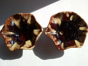 Vintage Made in U.S.A. Keramik geriffelter Rand Geschirr oder Pflanzgefäße - Menge 2 - Bild 1 von 10