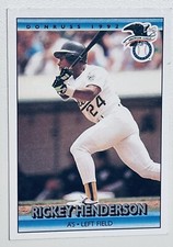 Rickey Henderson #30 Donruss 1992 Baseball Card