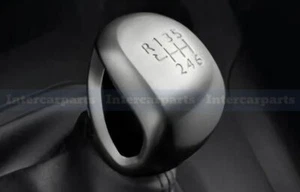 Perilla de cambio genuina cromada y negra para Vauxhall Vivaro Peugeot Expert 6 velocidades - Imagen 1 de 2