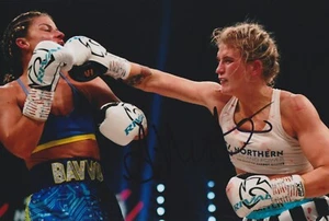 Foto autógrafa de boxeo firmada a mano de April Hunter 12x8 - Imagen 1 de 1