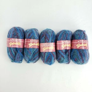 Vintage Jaeger Gabrielle Mohair Blend Yarn 5 Skeins Blue Purple Col 85 Lot 18 - Picture 1 of 7