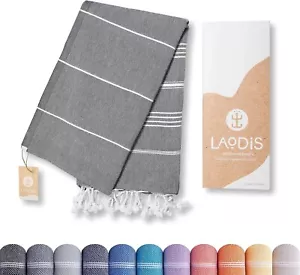 Beach Towel 39 x 71 Quick Dry Sand Free Lightweight Large Oversized Towels Black - Picture 1 of 7