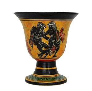 Pythagoräische Jahrmarkt Tasse - Ganymedes der Mundschenk und Zeus handbemalt - Mythologie - Bild 1 von 4