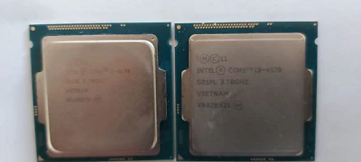 2 X Intel Core i3-4170 3.70GHz Duo-Core CPU Processor SR1PL LGA1150 Socket USE!! - Image 1 of 2