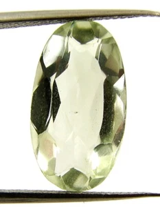 7.45 Ct Natural Green Amethyst Gemstone Stone Oval cut Wire Wrap Stone - 13710 - Picture 1 of 2