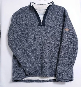 Pullover Orvis Sherpa Forrado Para Hombre 1/4 Cremallera GRIS TWEED Talla L - Imagen 1 de 6