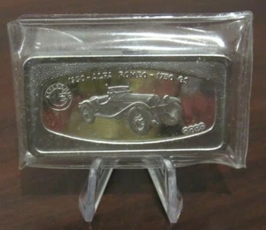 Vintage 1930 Alfa Romeo 1750 GS Intercoins Sterling Silver Bar - 60 Grams - Picture 1 of 2