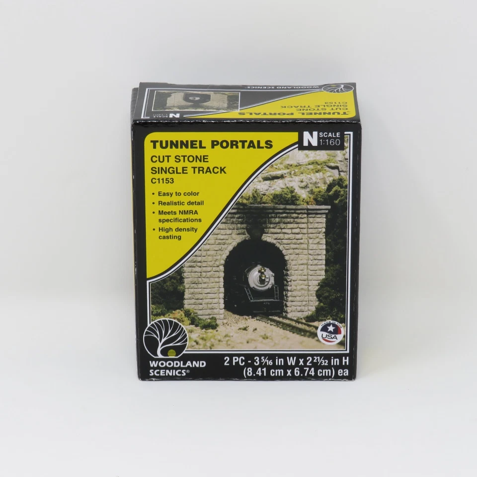 Woodland Scenics C1153 Cut Stone Single Portals 2 N