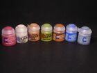 Set of 7 Games Workshop  Base & layer paints -  barely used