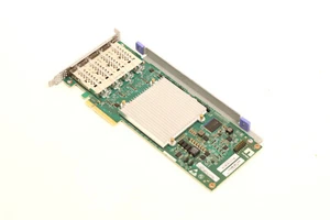 NetApp Quad-Port 12GbE QSFP PCIe x8 SAS Host Bus Adapter P/N:111-02026+B0 Tested - Afbeelding 1 van 5
