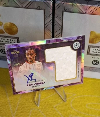 Topps Deco 2024-25 Xavi Simons /25 Autograph Patch Antiquity RB Leipzig - Image 1 of 4