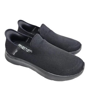 Skechers Slip Ins Go Walk Flex Shoes Mens 10.5 Hands Free Knit Sneaker Loafer - Picture 1 of 11
