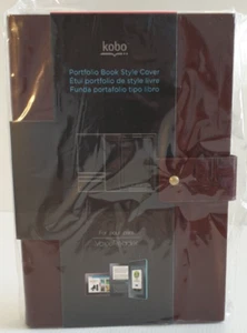 KOBO PORTFOLIO BOOK STYLE COVER for Vox eReader Brown Genuine Kobo **New Sealed* - Picture 1 of 5