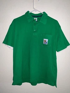 2010 Südafrika FIFA Fussball-Weltmeisterschaft Herren Medium Olympische Spiele Fußball Polo grün ~ EUC - Bild 1 von 8